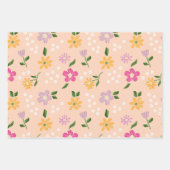 Abstrakte Blume Geschenkpapier Set (Vorderseite 3)