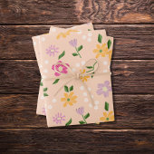 Abstrakte Blume Geschenkpapier Set