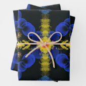 Abstrakte Blume Geschenkwrap Geschenkpapier Set (Beispiel)