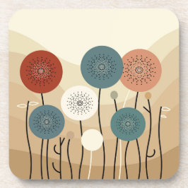 Abstrakte Blume Getränkeuntersetzer