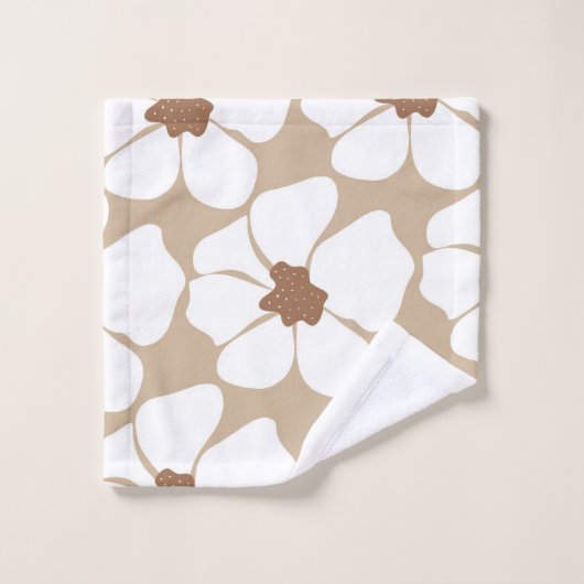 Abstrakte Blume Glam #2 #decor #art Badhandtuch Set (Waschlappen)