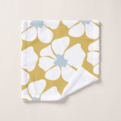 Abstrakte Blume Glam #4 #decor #art Badhandtuch Set (Waschlappen)
