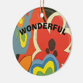 Abstrakte Blume, Hinzufügen, Bearbeiten Keramik Ornament (Links)