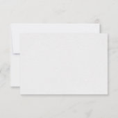 Abstrakte Blume Hochzeitskarte RSVP Karte (Rückseite)