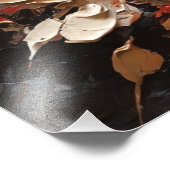 Abstrakte Blume im Blut Fotodruck (Ecke)