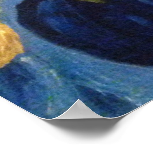 Abstrakte Blume im Vase Poster (Ecke)