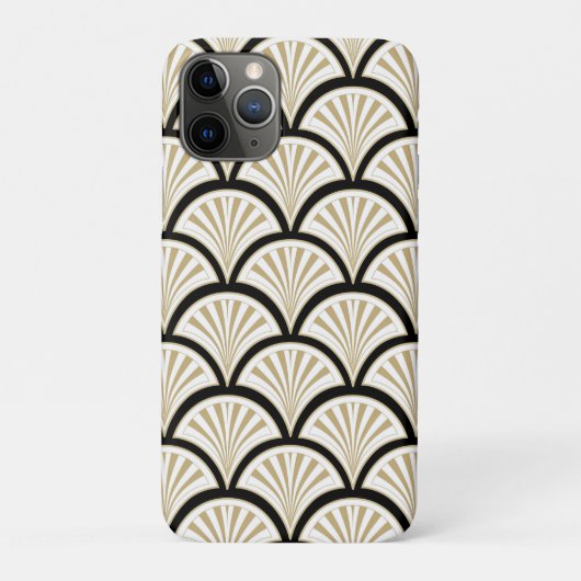Abstrakte Blume in Beige und Schwarz-Deko Case-Mate iPhone Hülle (Rückseite)