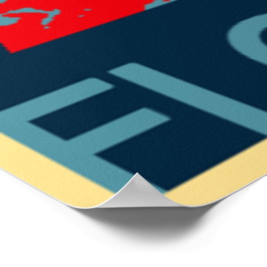 Abstrakte Blume in einer Vase Poster (Ecke)