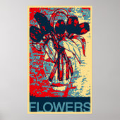 Abstrakte Blume in einer Vase Poster (Vorne)