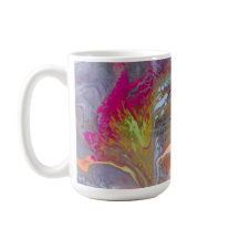 Abstrakte Blume in hellen Farben