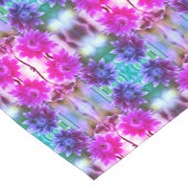 Abstrakte Blume in Rot und Weiß Kurzer Tischläufer (Ecke)