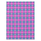 Abstrakte Blume in Rot und Weiß Tischdecke (Vorderseite)