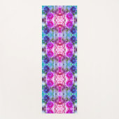 Abstrakte Blume in Rot und Weiß Yogamatte (Vorderseite)