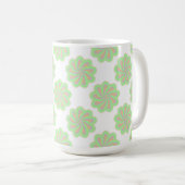 Abstrakte Blume. Kaffeetasse (VorderseiteRechts)