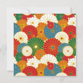 Abstrakte Blume Karte (Rückseite)