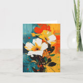 Abstrakte Blume Karte (Vorderseite)