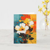 Abstrakte Blume Karte (Gelbe Blume)