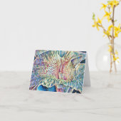 Abstrakte Blume Karte (Gelbe Blume)