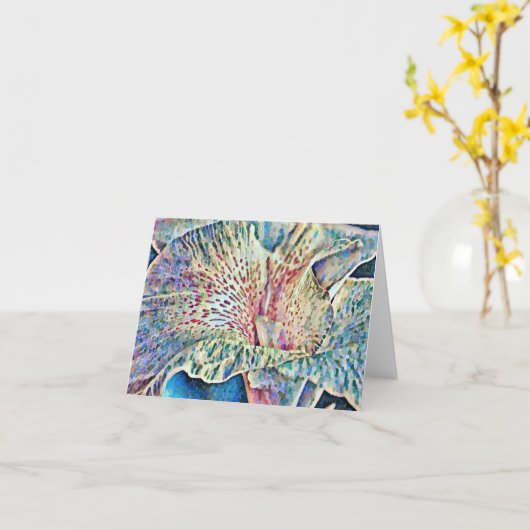 Abstrakte Blume Karte (Gelbe Blume)