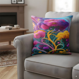 Abstrakte Blume Kissen