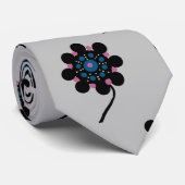 Abstrakte Blume Krawatte (Gerollt)