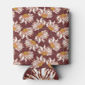 Abstrakte Blume: künstlerisches Musterdesign. Dosenkühler (Rückseite)