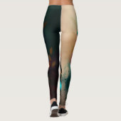 Abstrakte Blume Leggings (Rückseite)