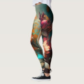 Abstrakte Blume Leggings (Links)