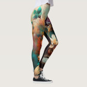 Abstrakte Blume Leggings (Rechts)