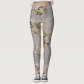 Abstrakte Blume Leggings (Vorderseite)
