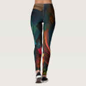 Abstrakte Blume Leggings (Rückseite)