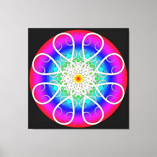 Abstrakte Blume - Leinwand (Vorderseite)