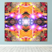 Abstrakte Blume Leinwanddruck (Insitu (Holzboden))