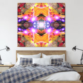 Abstrakte Blume Leinwanddruck (Insitu (Schlafzimmer))