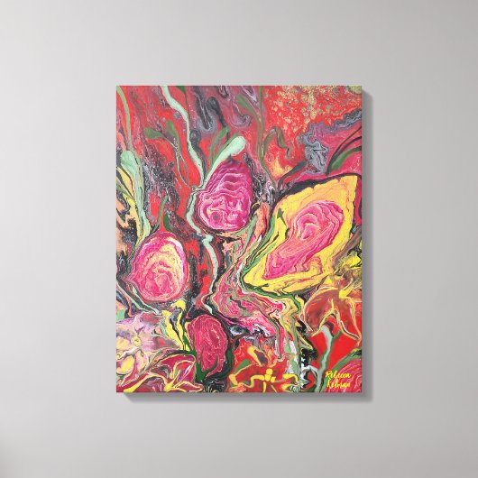 Abstrakte Blume Leinwanddruck (Vorderseite)