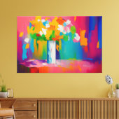 abstrakte Blume Leinwanddruck (Insitu (Wohnzimmer))