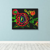 Abstrakte Blume Leinwanddruck (Insitu (Holzboden))