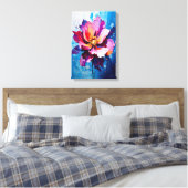 Abstrakte Blume Leinwanddruck (Insitu (Schlafzimmer))
