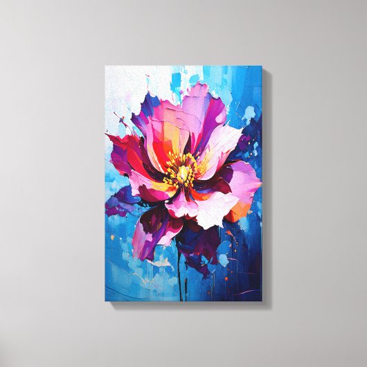 Abstrakte Blume Leinwanddruck (Vorderseite)