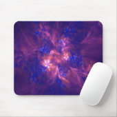 Abstrakte Blume Licht Lila und lebhaft Blue Mix Mousepad (Mit Mouse)
