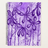 Abstrakte Blume lila Lilien Planer (Vorderseite)