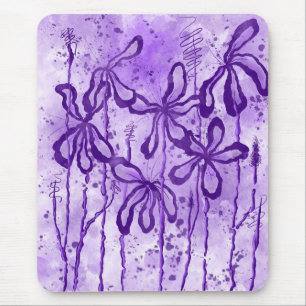 Abstrakte Blume Lila Mousepad