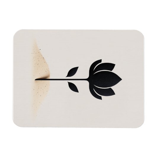 Abstrakte Blume Magnet (Horizontal)
