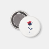 Abstrakte Blume Magnet (Vorderseite/Rückseite)