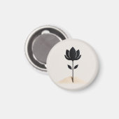 Abstrakte Blume Magnet (Vorderseite/Rückseite)
