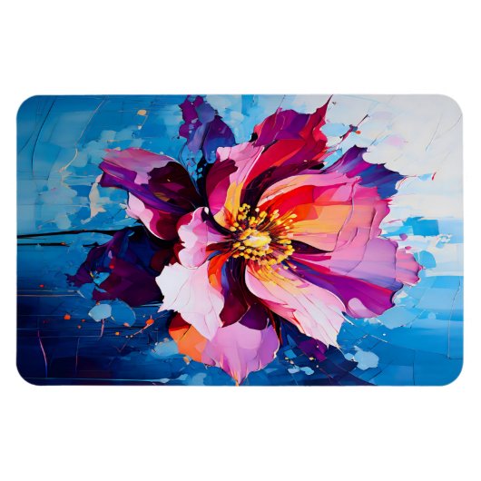 Abstrakte Blume Magnet (Horizontal)