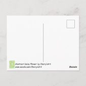 Abstrakte Blume Malerei Hallo Postkarten (Rückseite)