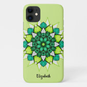 Abstrakte Blume Mandala Case-Mate iPhone Hülle (Rückseite)