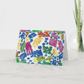 Abstrakte Blume, Matisse-Stil Karte (Vorderseite)