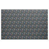 Abstrakte Blume mit gestrichenen Schmetterlingen Stoff (Yard (91,4 cm))